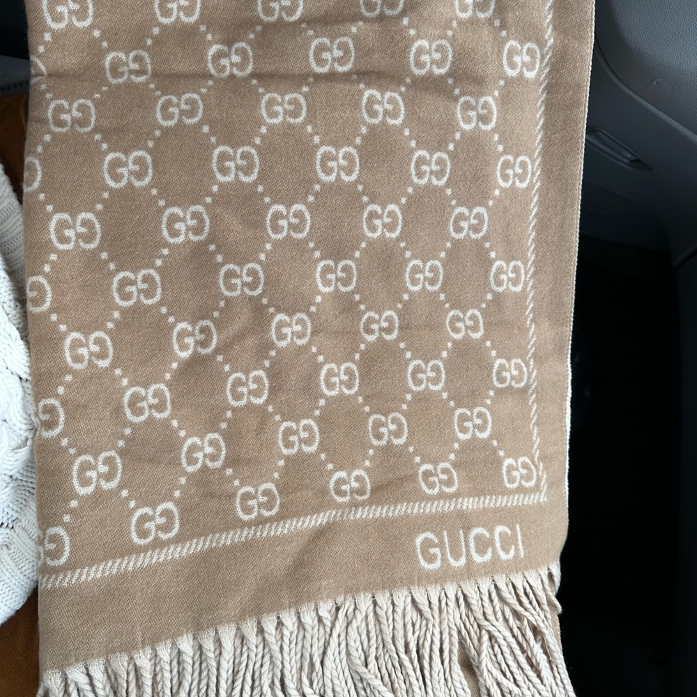Winter cashmere scarf